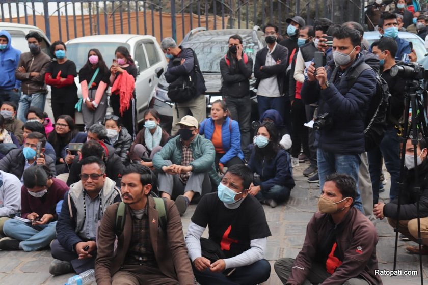 घोषणापत्र जारी गर्दै बृहत नागरिक आन्दोलनले भन्यो- ‘नेपाली सेना टुँडिखेल छोड’