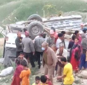 अछाममा जिप दुर्घटना ६ जना घाइते ,१ को अवस्था गम्भीर