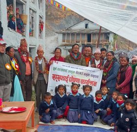 सेरगाउँ बाजुराको पहिलो सरसफाई नमुना टोल घोषणा