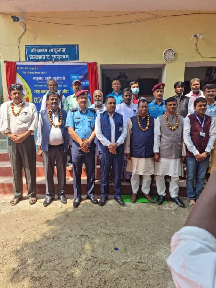 बजार क्षेत्रमा शान्ति सुरक्षालाई मजबुत बनाउन सी सी क्यामरा जडान
