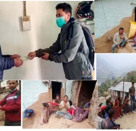 अलपत्र हलिया परिवारलाई आर्थिक सहयोग