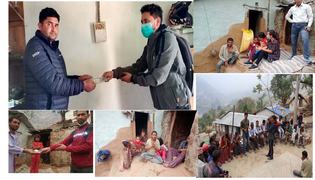 अलपत्र हलिया परिवारलाई आर्थिक सहयोग