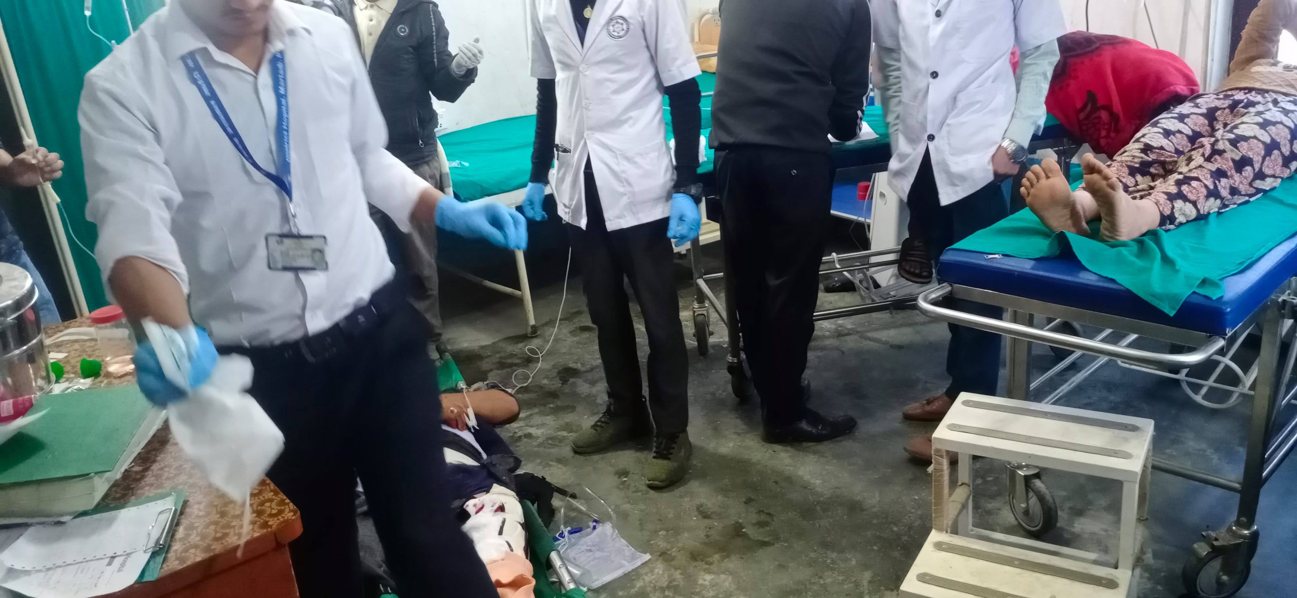 तिपाडामा जिव बाट खसेर एकजना गम्भिर घाइते