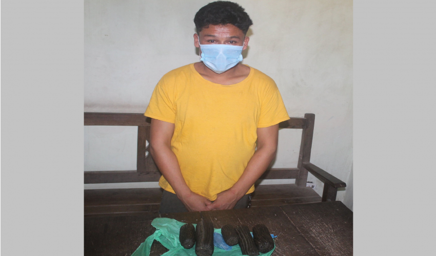 धनगढीको एक होटलबाट १ किलो चरेससहित युवक पक्राउ