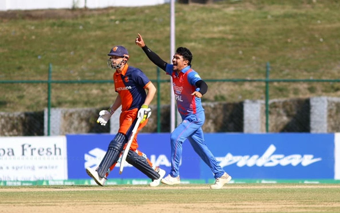 नेपाललाई सातौं सफलता, करन केसीले लिए तीन विकेट