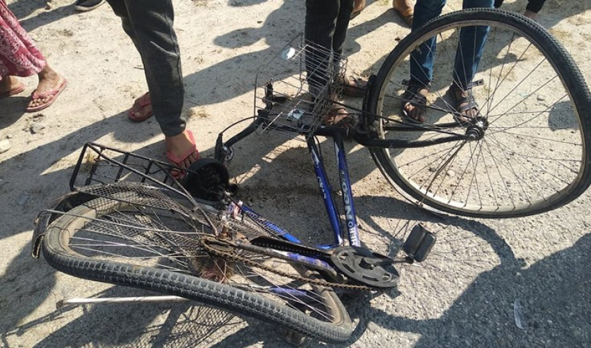 टिप्परले साइकललाई ठक्कर दिँदा एक जनाको मृत्यु