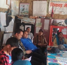 त्रिबेणी नगरपालिकामा बालकेन्द्रित विपद जोखिम न्युनिकरण गर्ने अभियानमा बाल समुह