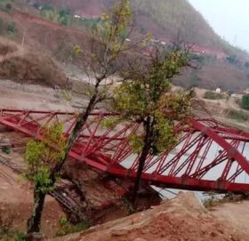 त्रिशूलीमा फेरि खस्यो २४ करोडमा बन्दै गरेको पुल