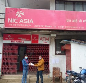 एनआईसी एशिया बैंक बाजुरा शाखाद्धारा अक्सिजन ब्यबस्थापना सहयोग