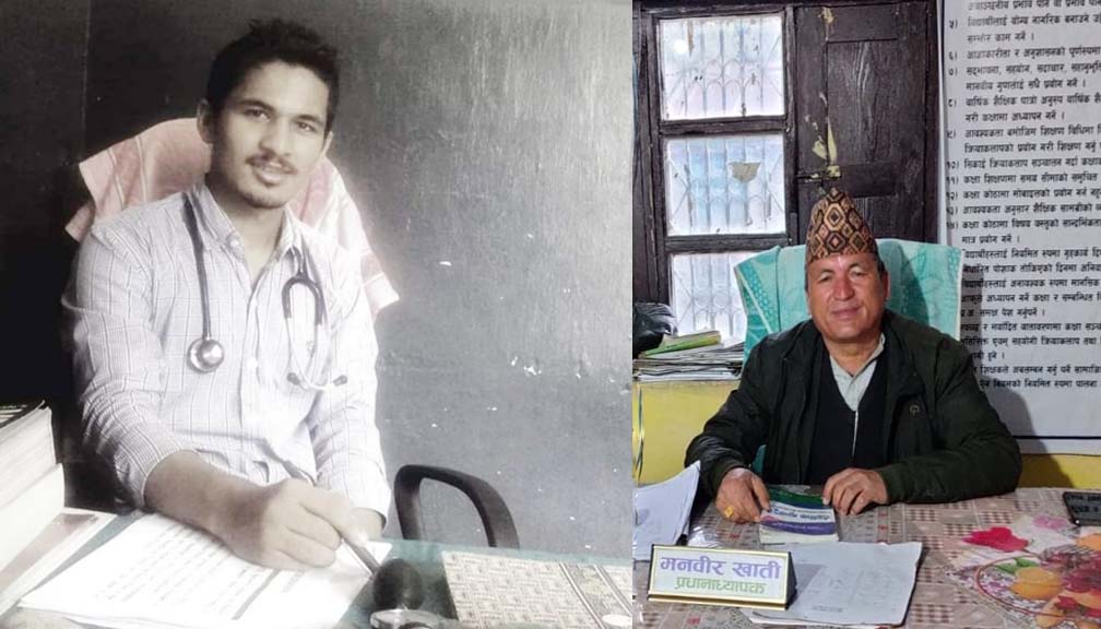 हाडजोर्नी रोग बिशेषज्ञ डा.श्रीराम खाति र उनका बुवाले अक्सिजन ब्यबस्थापनका लागि १ लाख सहयोग