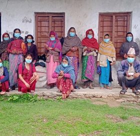 बिश्व खाद्य कार्यक्रमकाे सहकार्यमा आइडिएस नेपालद्धारा मास्क तथा साबुन बितरण