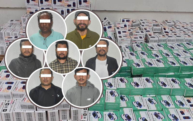 अक्सिमिटर कालोबजारी गरेको आरोपमा काठमाडौंबाट ७ जना पक्राउ