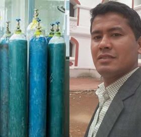 शिक्षक संगठनका सचिव धिर बहादुर दानीद्धारा अक्सिजन ब्यबस्थापनका लागि १० हजार सहयोग