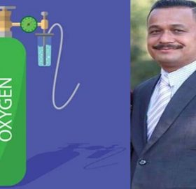 जिल्ला प्रहरी प्रमुख महराले अक्सिजन ब्यबस्थापनका लागि ५ हजार सहयोग