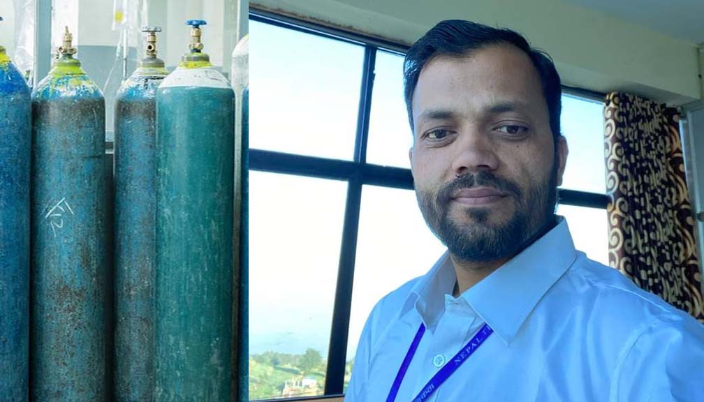 इन्जिनियर पुष्प सुनारद्धारा अक्सिजन ब्यबस्थापनका लागि ६ हजार सहयोग