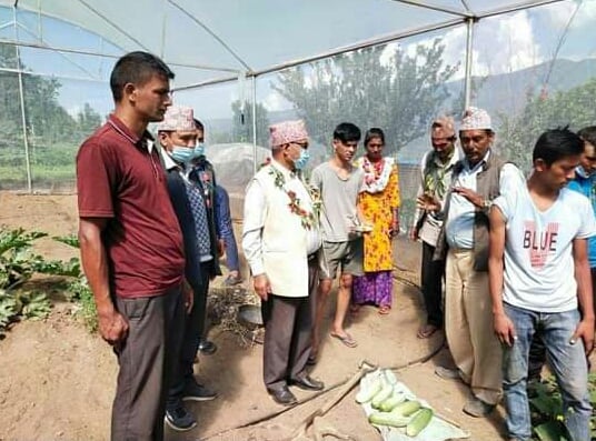 त्रिवेणीमा आधुनिक फलामे टनेलको नगर प्रमुख रावल द्धारा अनुगमन