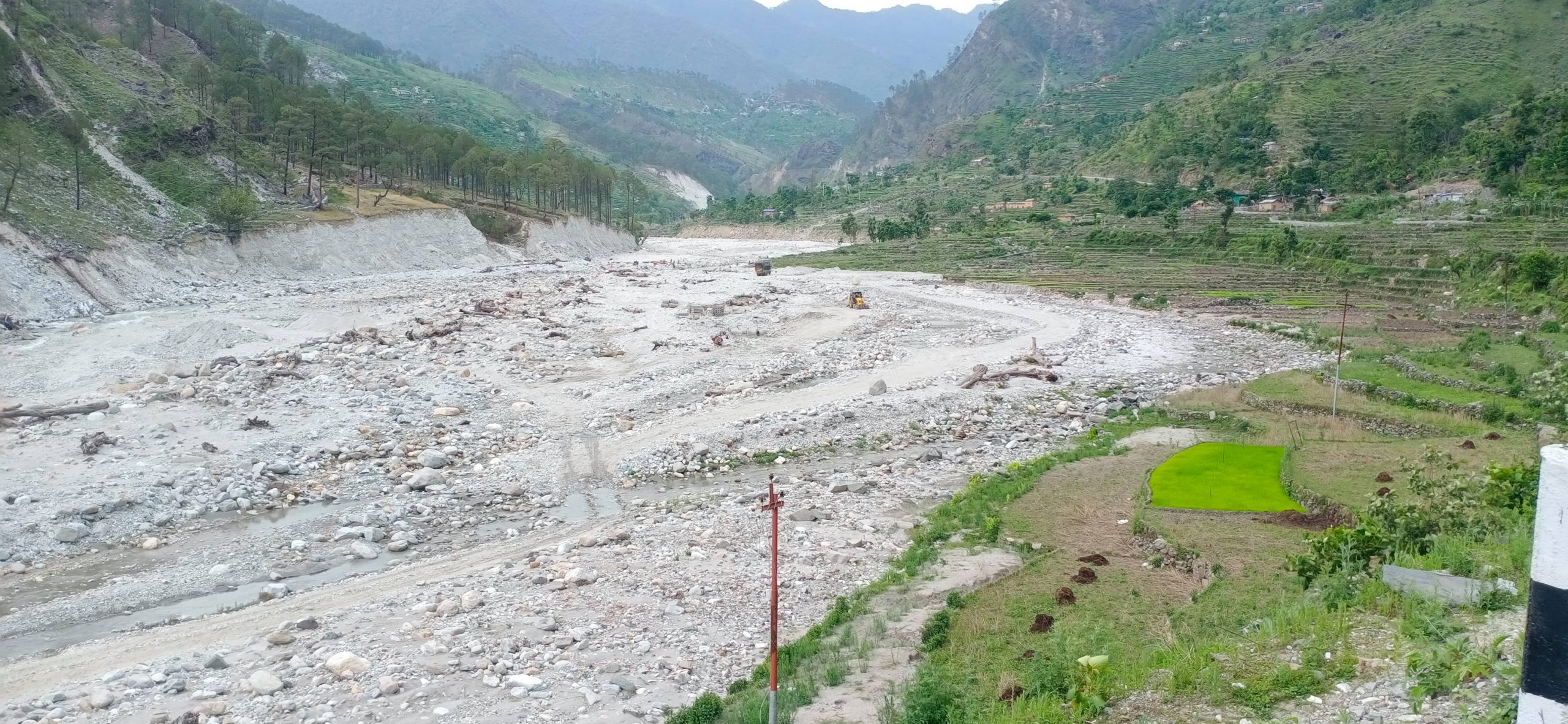 बुढिगंगा नदिको कटानले खेतियोग्य जमिन मासिदै, दर्जनौ बस्ति उच्च जोखिममा