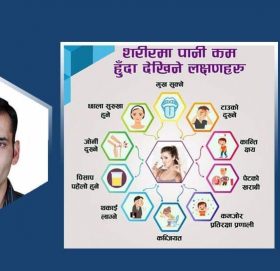 शरीरमा पानी कम हुँदा देखापर्ने ११ लक्षण