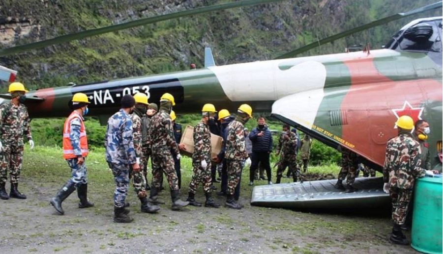 बाढीपहिरो खोज र उद्धारमा सेना