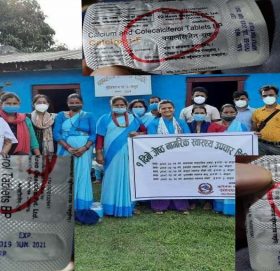 बुढिगंगाकाे बह्रमताेलामा सञ्चालित जेष्ठ नागरिक शिविरमा म्याद गुज्रेको औषधी वितरण