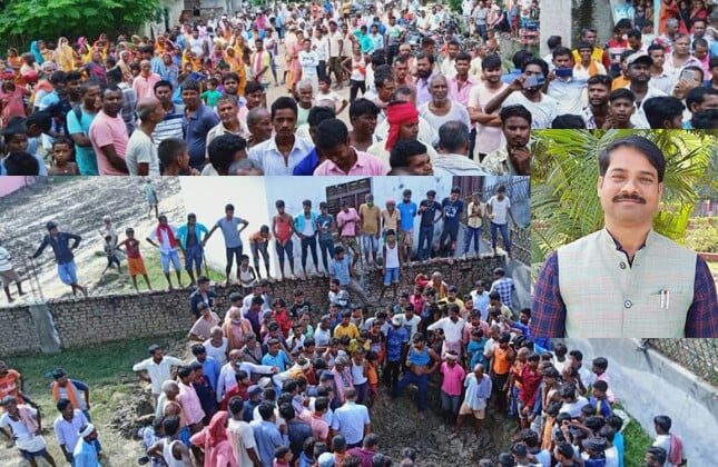 नगर प्रमुखकाे राजीनामा माग्दै स्थानीयले गरे बिरोध प्रदर्शन