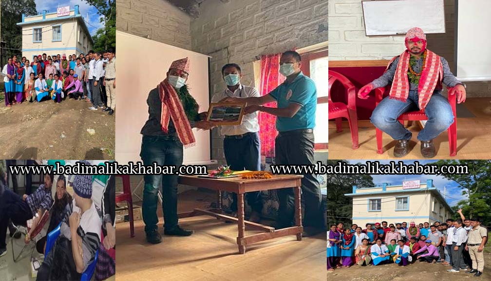 आफै रगत दिएर बिरामी बचाउने डा. साउदको बिदाईमा बाजुरा