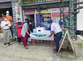 बाजुरा सदरमुकाम मार्तडी बजारमा मास्क बैकं स्थापना