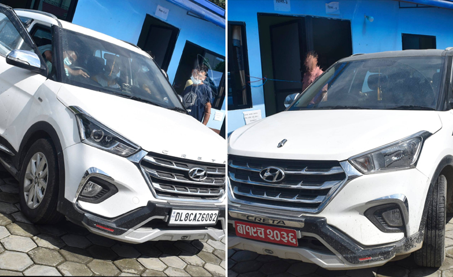 भारतमा चोरेको गाडी नेपालमा, दुई जना पक्राउ