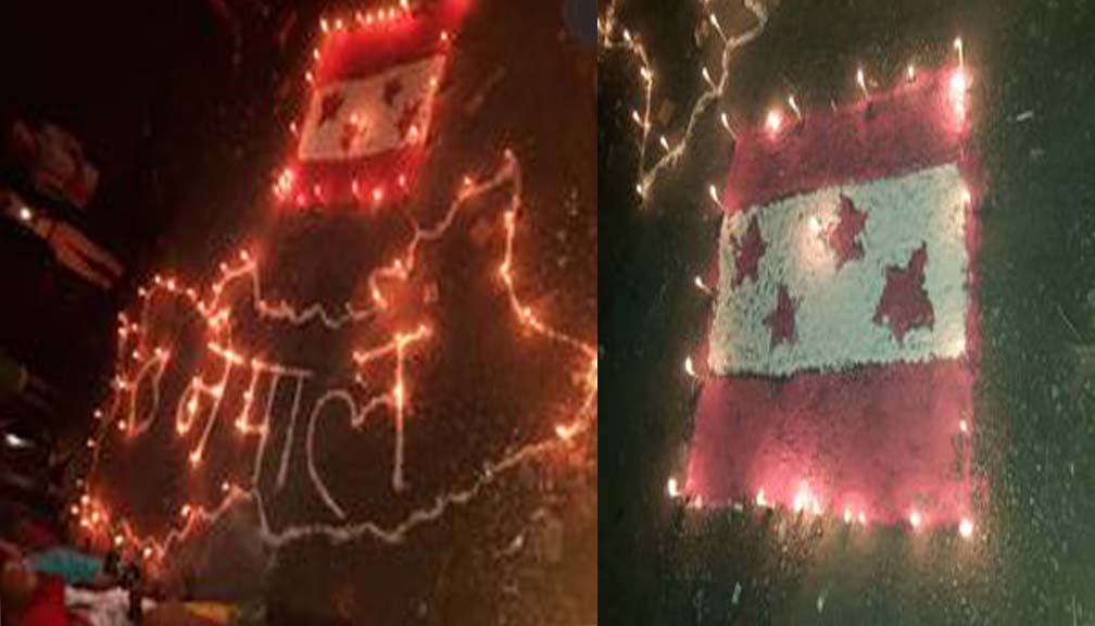 सर्वोच्चलाई धन्यवाद दिँदै बझाङ्गको खप्तडछान्ना गाउँपालिकामा दीप प्रज्वलन