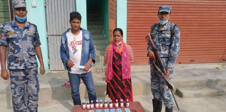 भारतबाट लागूऔषध ल्याउँदै गर्दा युवतीसहित दुईजना पक्राउ