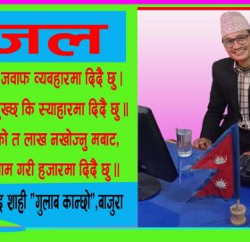 तिम्रो वचनको जवाफ व्यबहारमा दिदै छु ।