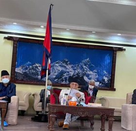 बालुवाटारमा एमाले केन्द्रीय कमिटी बैठक, बामदेव पनि सहभागी