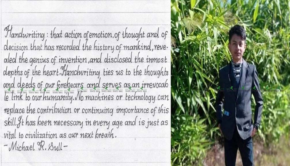 डडेल्धुराका १२ वर्षीय निराजन बने विश्व हस्तलेखन प्रतियोगितामा दोस्रो