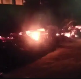 सप्तरीमा आगलागी हुँदा ११० घरगोठ जलेर नष्ट