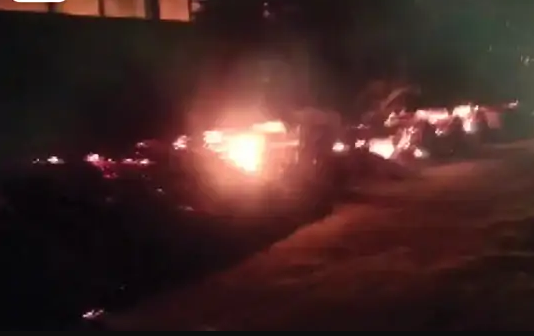 सप्तरीमा आगलागी हुँदा ११० घरगोठ जलेर नष्ट