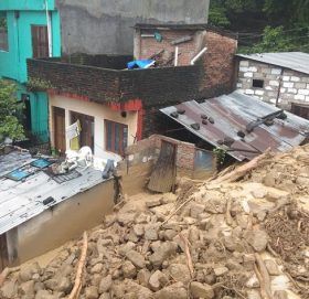 पहिरोले बुटवलमा ७ घर पुरियो, १५ घरमा सामान्य क्षति