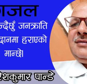 म खोज्दैछुँ जनक्रांति को मैदानमा हराएको मान्छे।