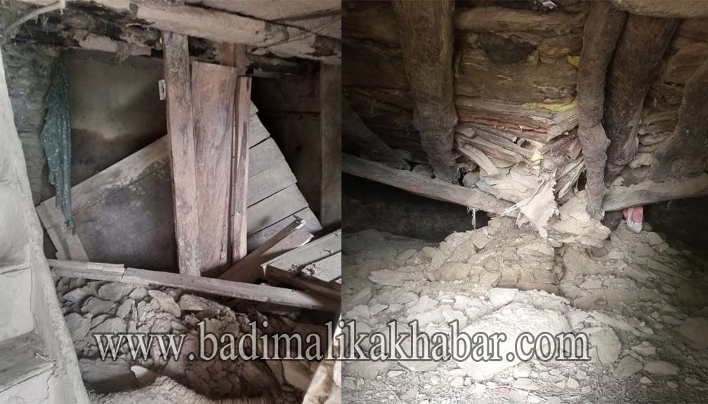 खप्तड छेडेदह गाउँपालिका ४ मा पहिरोले एक घरमा क्षेति, दर्जनौँ घर जोखिममा