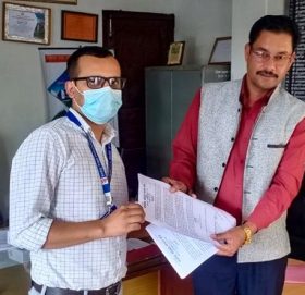 काेल्टी क्षेत्रकाे समस्याका बिषयमा नागिरक अधिकार संरक्षण केन्द्रद्धारा प्रशासनमा ज्ञापन पत्र