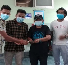 भालुका आक्रमणबाट घाईते कौशिल्लाको उपचारको लागि जुवापानी एकता कलबद्धारा सहयोग