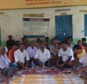 रौतहटको श्री जय किसान माबि धरहरीमा दोस्राे दिन धर्ना जारी