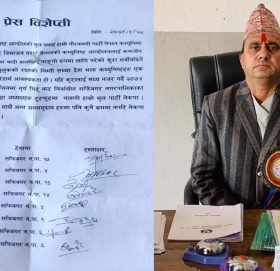 वडा अध्यक्ष लगायत सदस्यले नपत्याए पछि साँफेबगरका मेयर  कुँवर अल्पमतमा