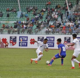 दोस्रो मैत्रीपूर्ण खेलमा भारतसँग नेपाल २–१ ले पराजित