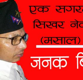 एक सगरमाथा सिखर नेकपा (मसाल) !!