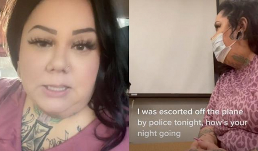 पहिरन नराम्रो भन्दै युवतीलाई विमानबाट निकालियो