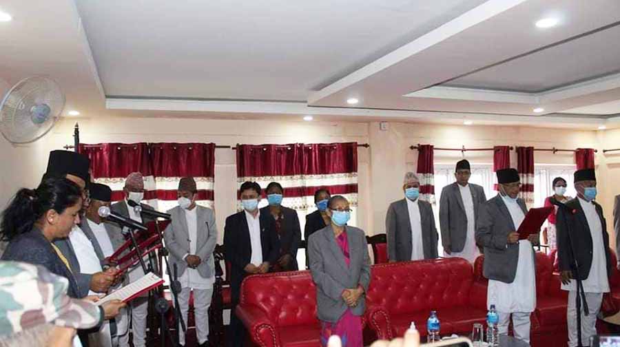 वागमतीमा मन्त्रिपरिषद् विस्तार, ६ मन्त्री र ४ राज्यमन्त्री नियुक्त