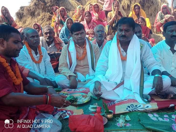 मेयर शेख वकिलको प्रमुख अतिथिमा बिधायक प्रत्याशी गीरिले गरे शिवचर्चा भवनको शिलान्यास