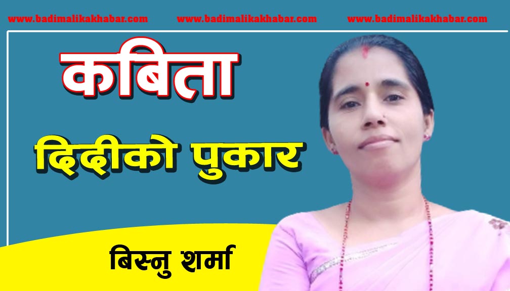 दिदीको पुकार (कबिता)