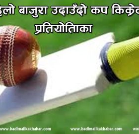 पहिलो बाजुरा उदाउँदो कप किक्रेट प्रतियोतिाको आयोजना हुदै
