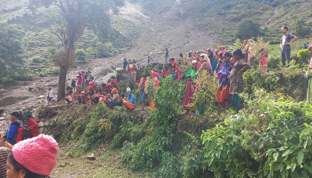 बझाङमा बाढीपहिरोले ९ जनाको मृत्यु, २१ जना बेपत्ता